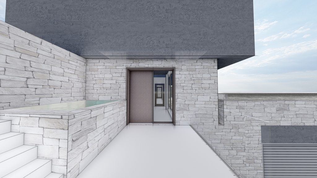 moderna obiteljska kuća s bazenom u Baškoj Vodi