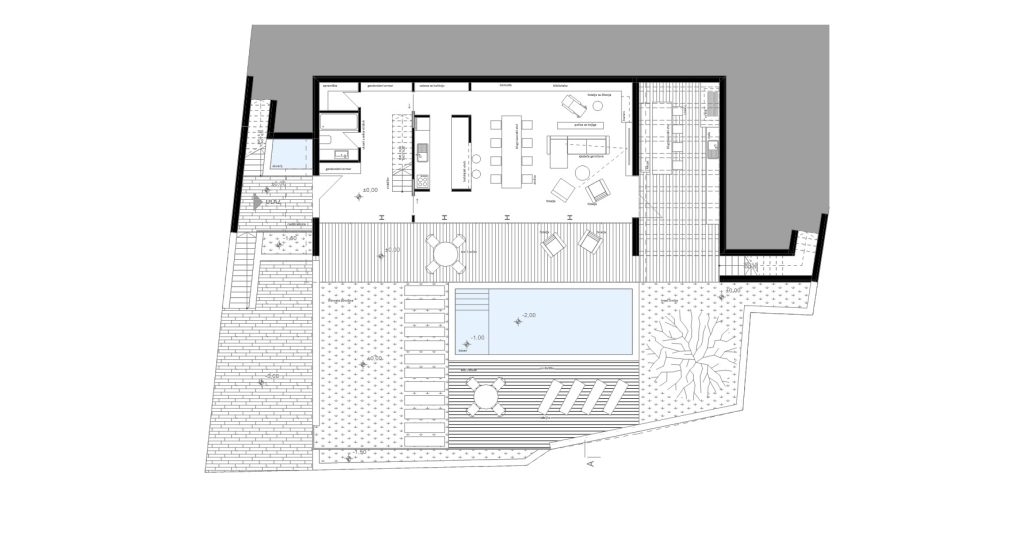arhitektonski projekt obiteljske kuće u mediteranskom okruženju