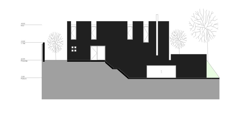 arhitektonski projekt moderne vile na Makarskoj rivijeri