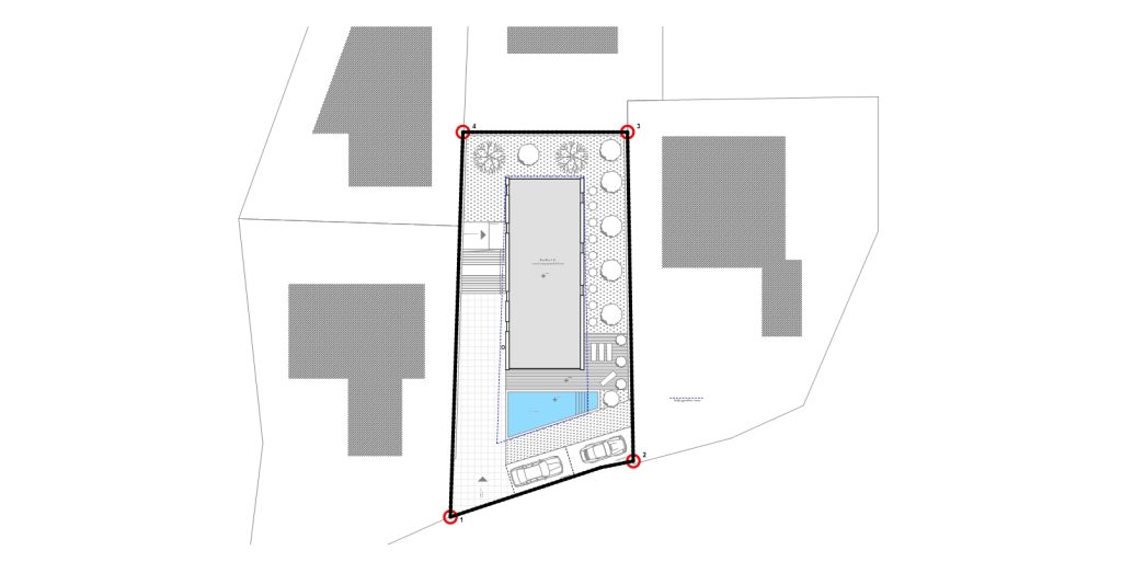 suvremena vila na Makarskoj rivijeri podno planine Biokovo