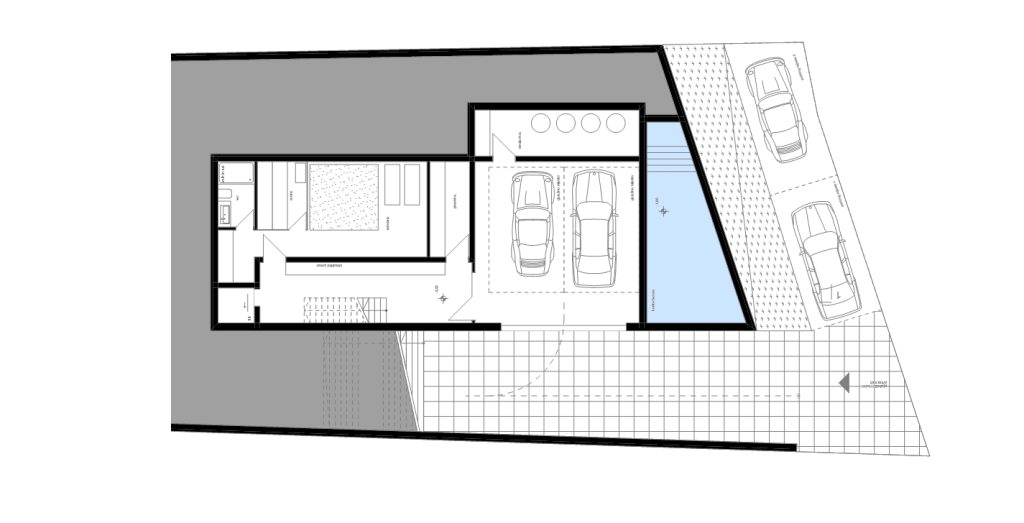 vila na Makarskoj rivijeri s modernom arhitekturom i pogledom na more